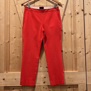 J. Crew Martie Crop Pants Side Zip Pants Orange Size 4